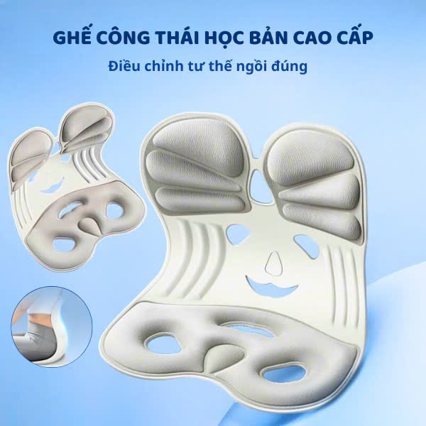 [BẢN CAO CẤP] Ghế Công Thái Học Chống Gù Lưng, Ghế Điều Chỉnh Tư Thế Ngồi Đúng, Phù Hợp Học Sinh, Sinh Viên, Văn Phòng