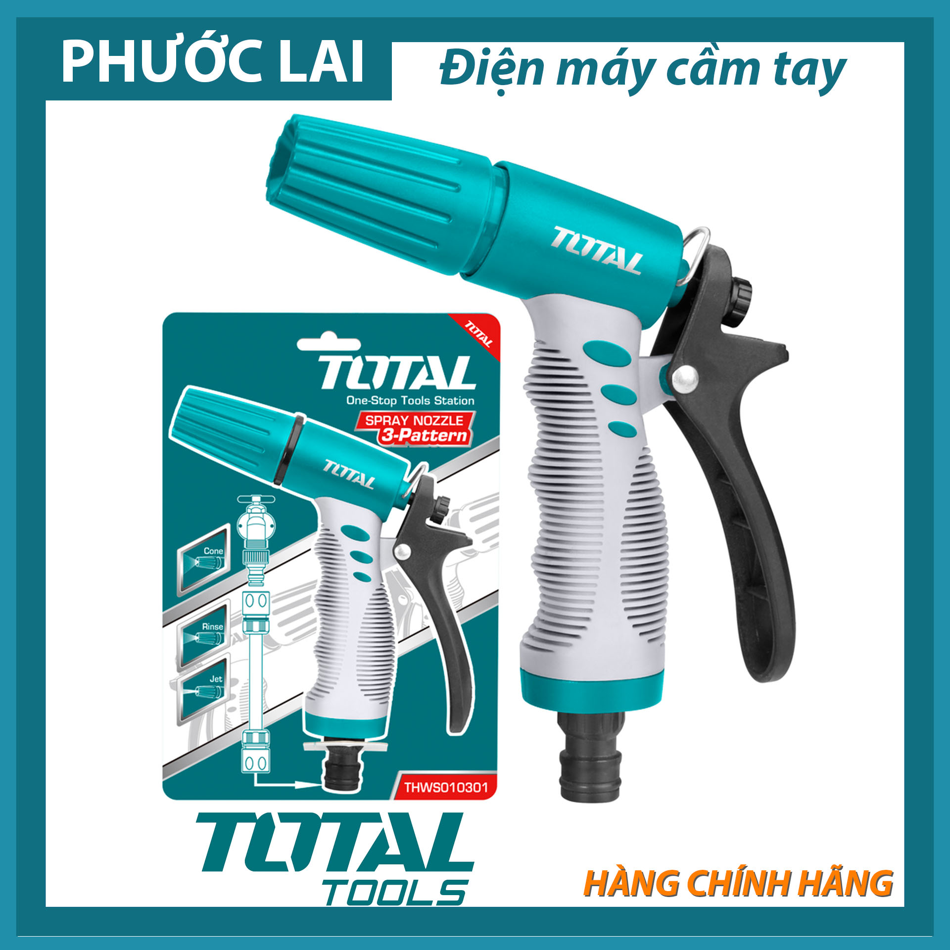 Đầu phun nước xịt rửa total thws010301