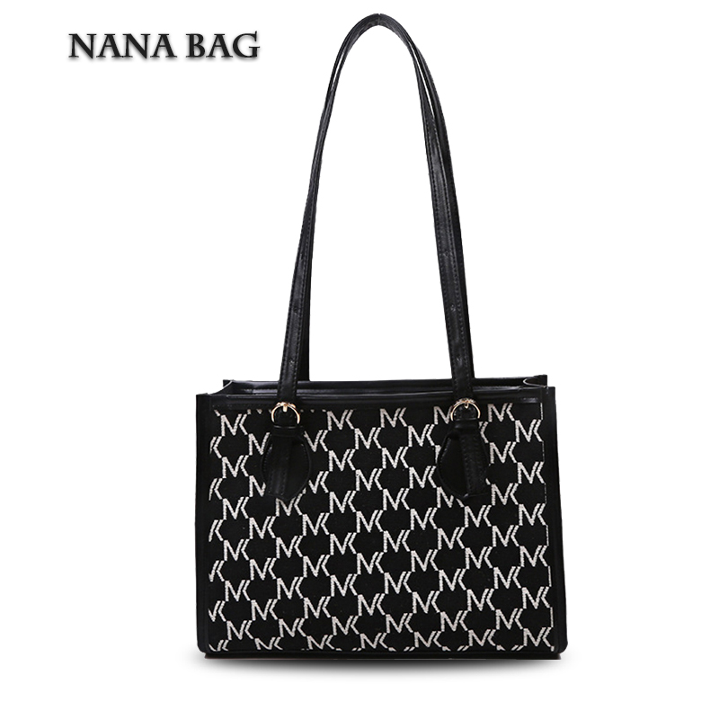 Túi xách nữ sang chảnh thời trang NANA BAG quay da dệt len trần chỉ trên da -TXN06