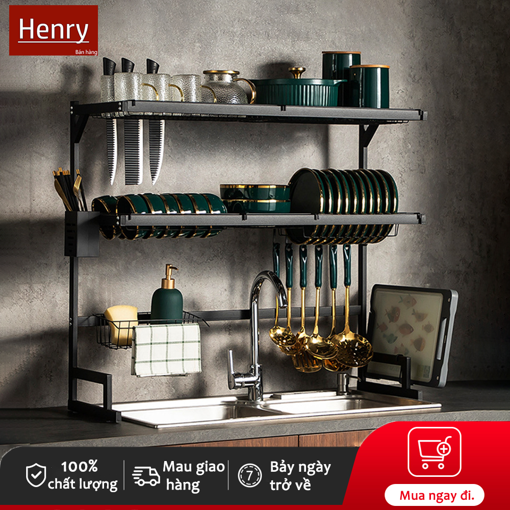 Henry Kệ đựng đồ nhà bếp, Kệ đựng đồ hai tầng, Kệ đựng đồ đa chức năng. Kệ đựng đồ rửa, Kệ đựng đồ siêu lớn