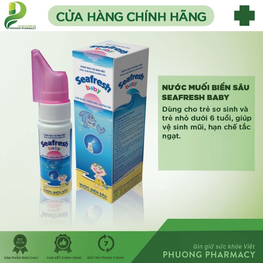 Nước muối biển sâu seafresh baby xịt mũi trẻ em
