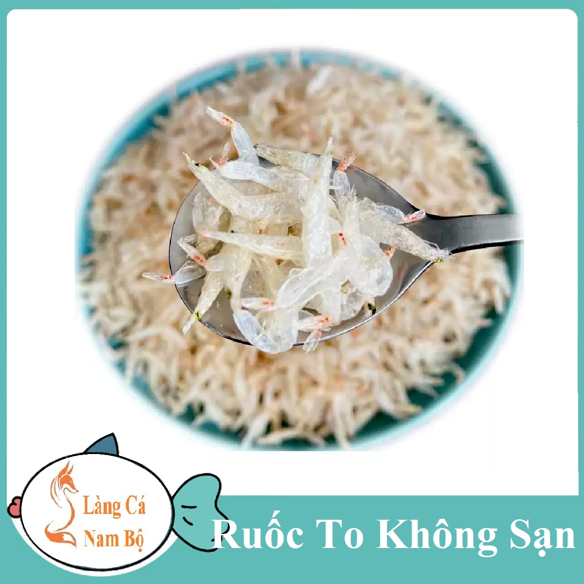 Ruốc sạch ngon cà mau 500gr làng cá nam bộ- tép biển khô siêu sạch nấu canh ngọt mát