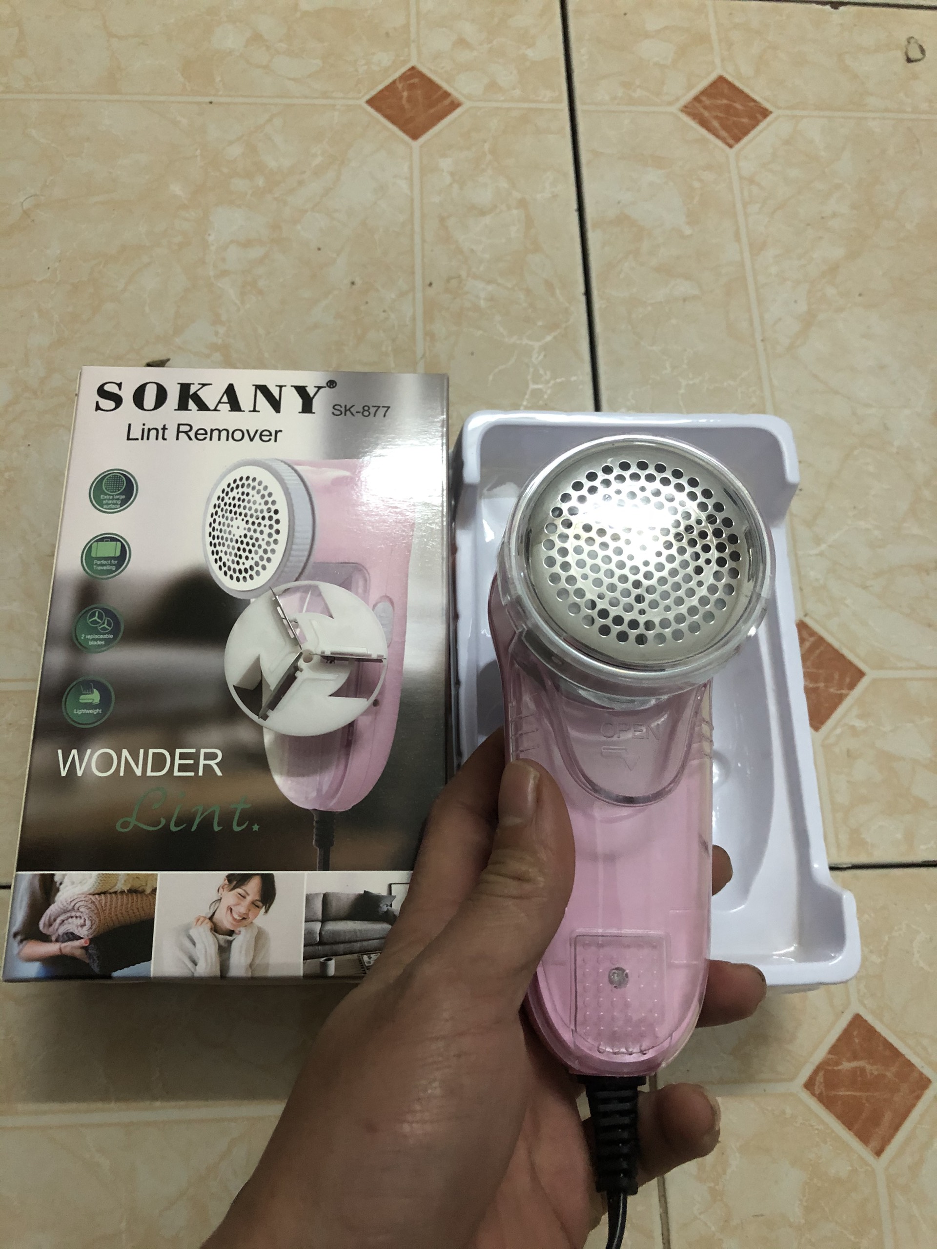 [FreeShip+Tặng quà]Máy cắt lông Xù,Dao cắt lông xù thế hệ mới sokany sk877 dùng điện không lo xạc hàng chính hãng