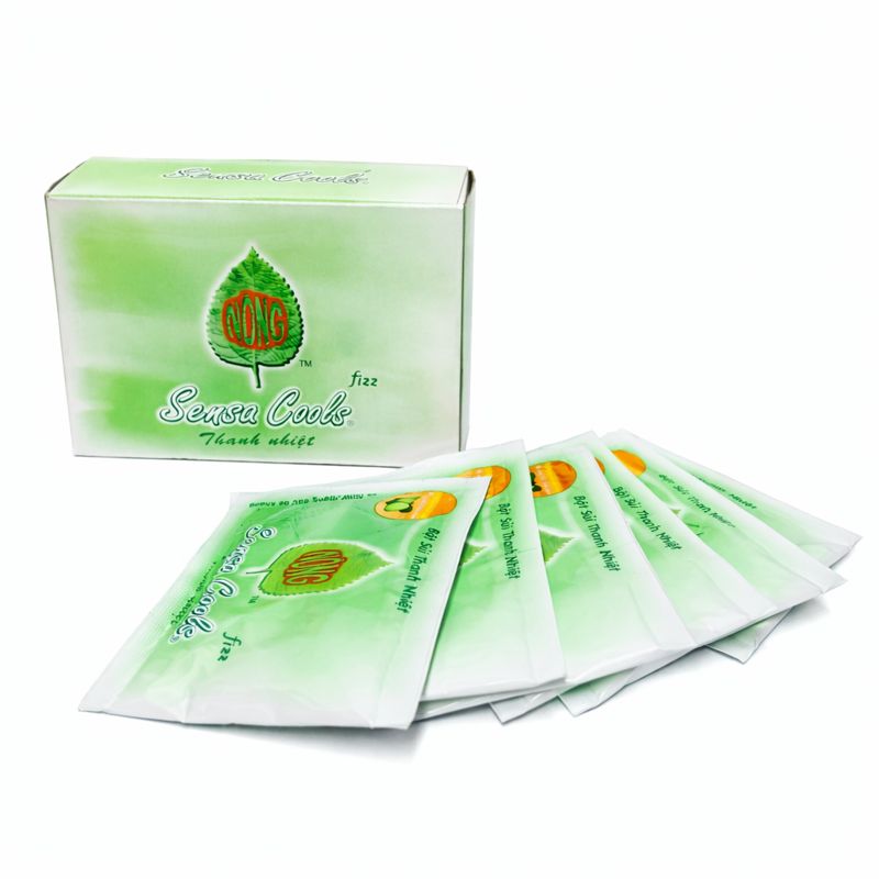 Bột Thanh Nhiệt Sensa Cools Hương Chanh (Hộp 6 gói)