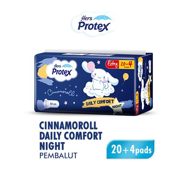 Hers Protex Cinnamon Comfort Night 20 2 miếng bao bì mới