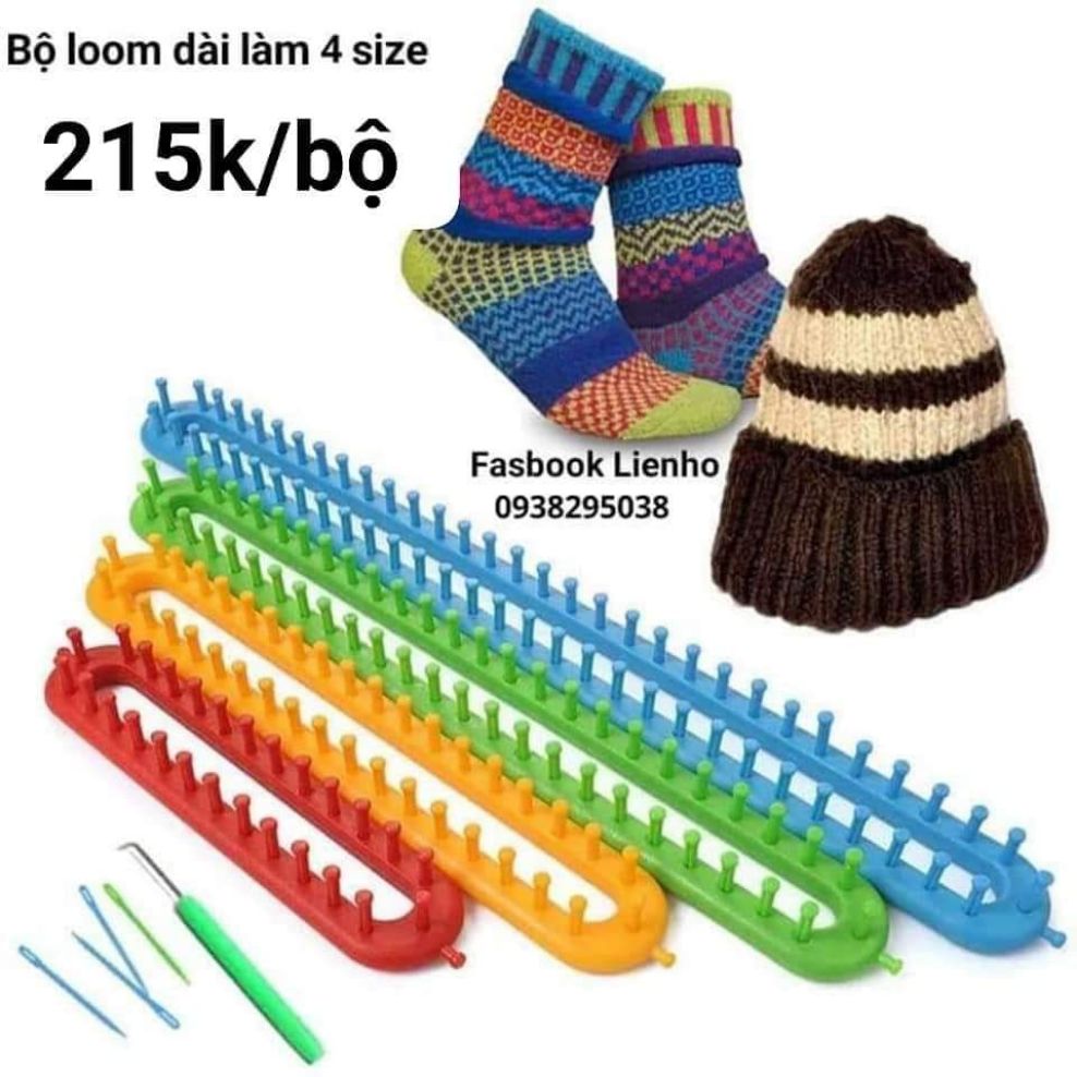 Bộ loom dài đan khăn