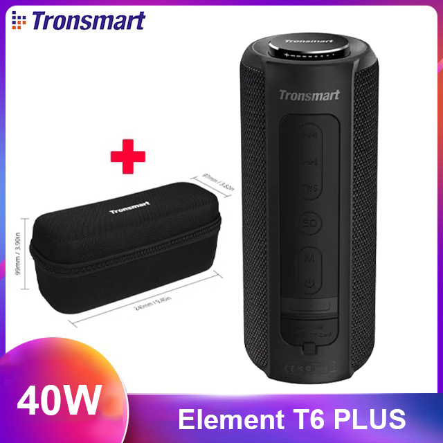 (NEW 2020 TẶNG KÈM TÚI ĐỰNG)Loa Tronsmart Element T6 Plus | Loa bluetooth 5.0 ngoài trời, âm thanh vòm 360 độ, Bass sâu - BẢO HÀNH 12 THÁNG