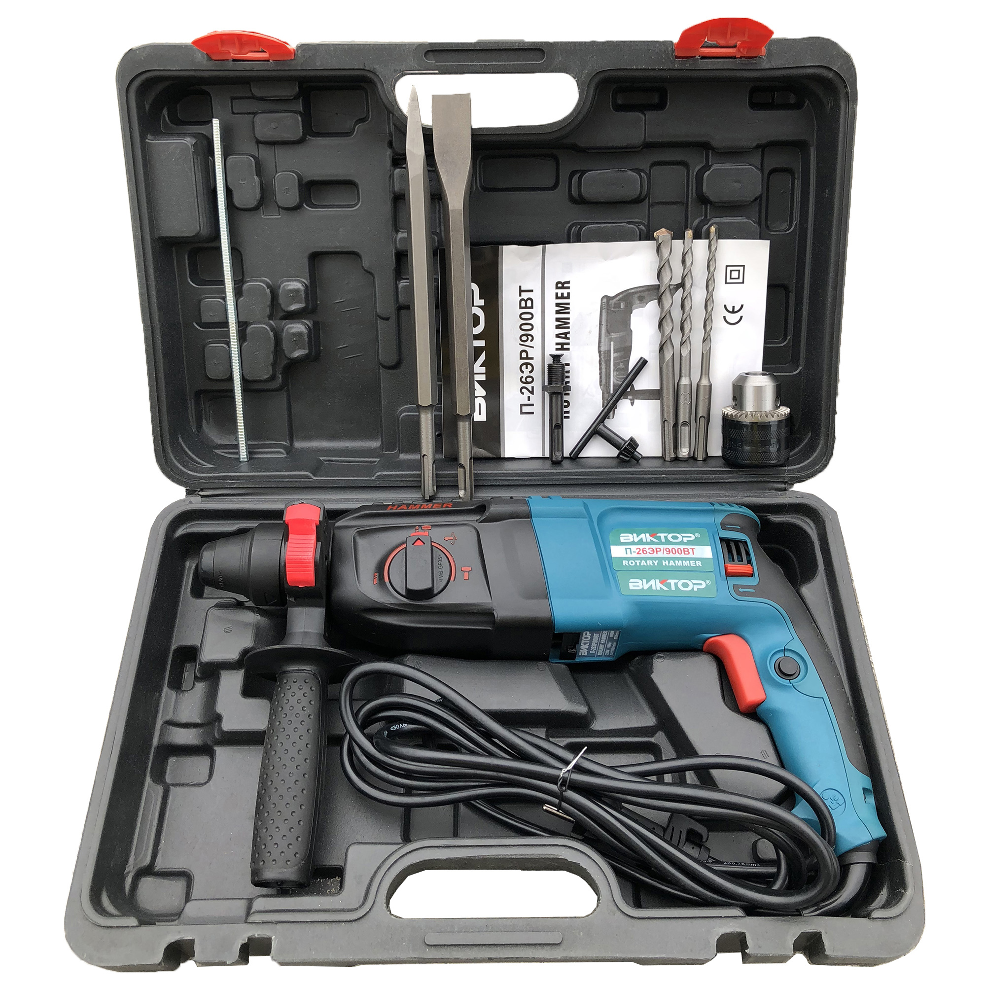 Máy khoan Nga Bnktop Hammer 900w - Máy Đục Bê Tông 3 chức năng - Bộ máy khoan đục đa năng