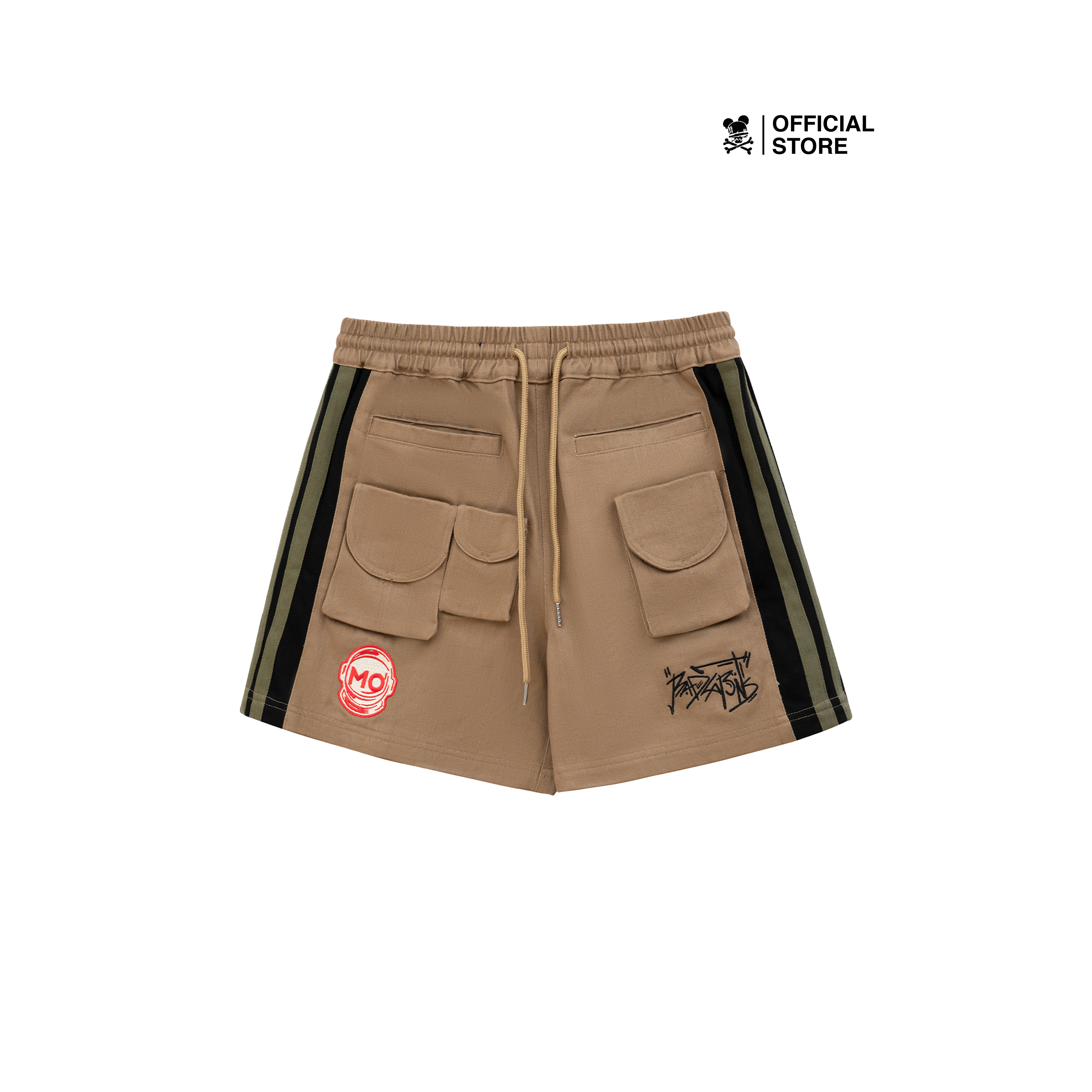 Quần short nam nữ bad habits "mơ" multi pocket shorts - brown - local brand chính hãng