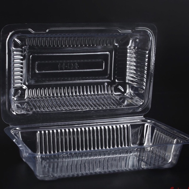 100 Hộp nhựa PET trong đựng bánh TA04 (HH04)