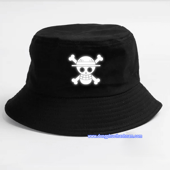 nón Luffy, nón bucket luffy one piece, mũ tai bèo đảo hải tặc phản quang, mũ rộng vảnh Luffy