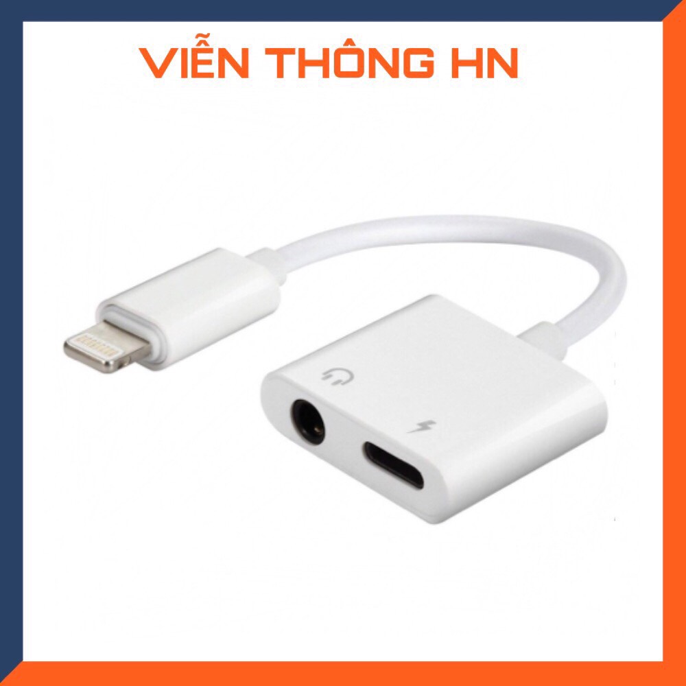 [CAM KẾT KO LỖI] vừa sạc vừa nghe bộ chuyển đổi cao cấp từ cổng lightning sang Jack tai nghe 3.5 - cáp chuyển đổi tai nghe cho mã đt  IP dùng bluetooth