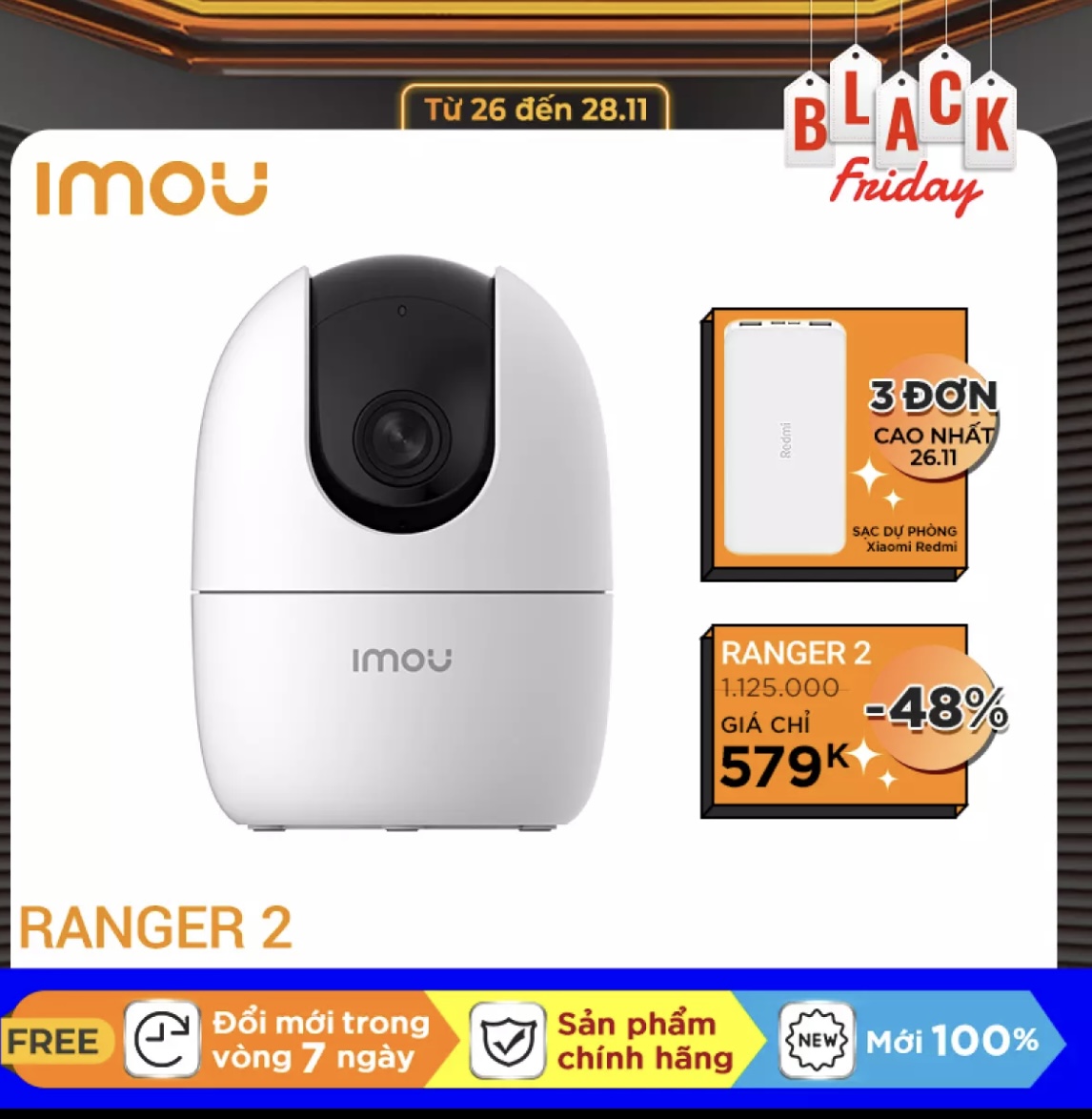Camera IP 1080 Dahua Ilou Ranger A22 360 P, Camera Phát Hiện Con Người, Tầm Nhìn Ban Đêm, Giám Sát An Ninh Gia Đình, Camera Wifi Không Dây [ TNL tech ],thẻ nhớ 32g+64g
