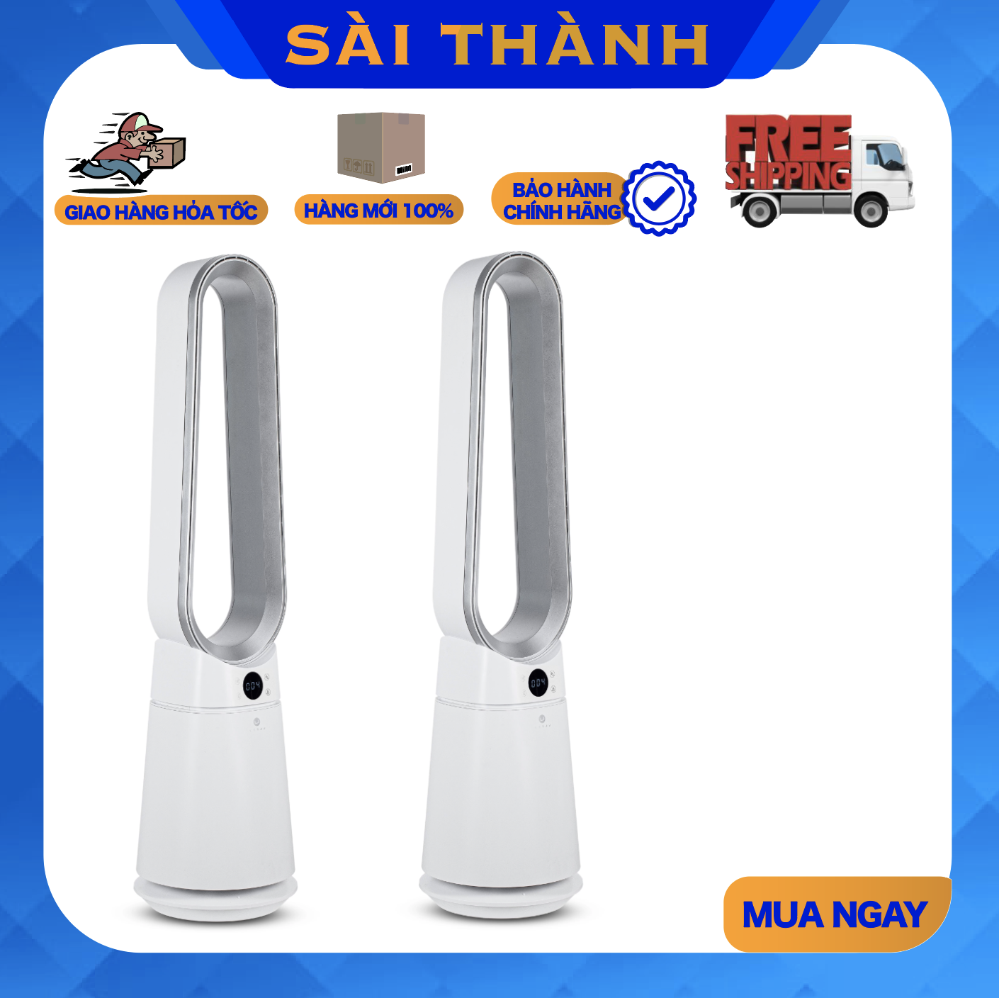 Quạt lọc không khí và khử khuẩn u ultty lidi - bảo hành 2 năm