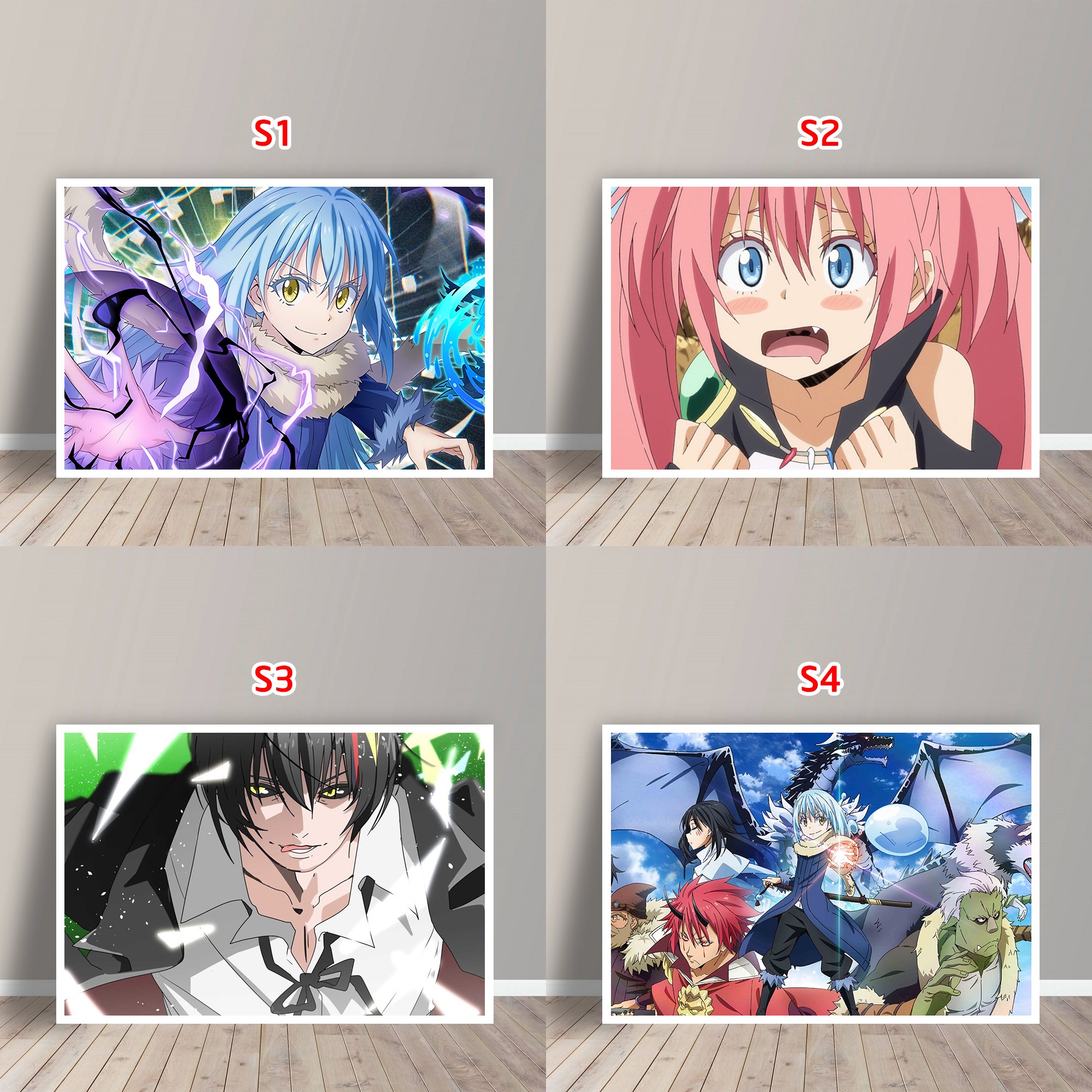 Tấm Postcard Cao Cấp Anime Tensei shitara Slime Datta Ken (21cm x 15cm)