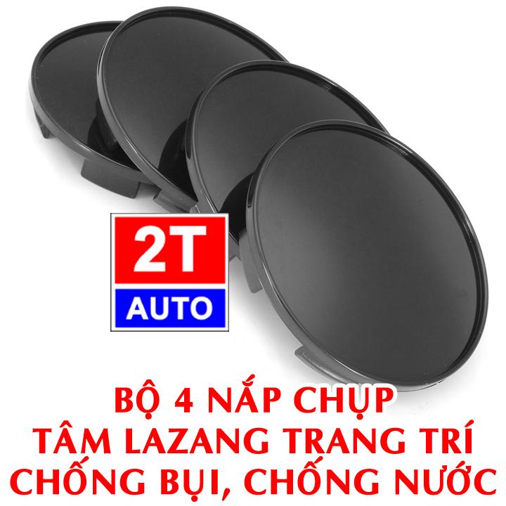 BỘ 4 NẮP CHỤP TÂM LAZANG MÂM XE HƠI Ô TÔ - MÀU ĐEN (CHỌN CỠ TRONG PHÂN LOẠI)
