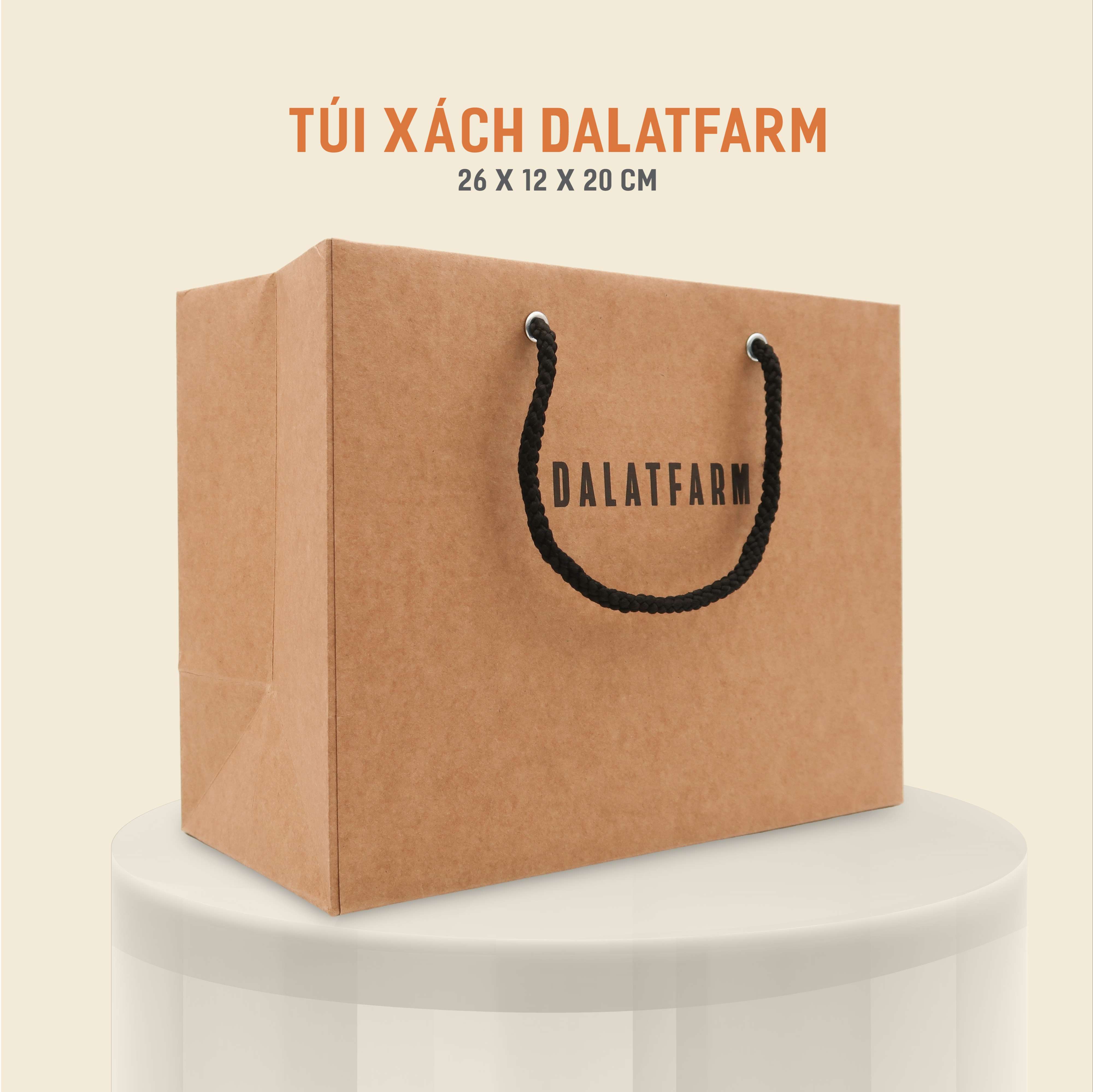  Túi Xách DalatFarm  26 x 12 x 20 cm  