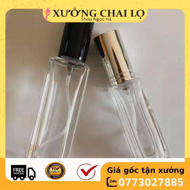 Chai lọ chiết nước hoa 10ml vuông / vỏ chiết nước hoa / lọ đựng dầu thơm