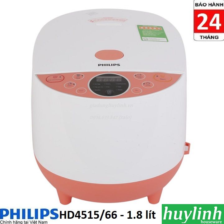 Nồi cơm điện tử philips hd4515 / 66 - 1.8 lít