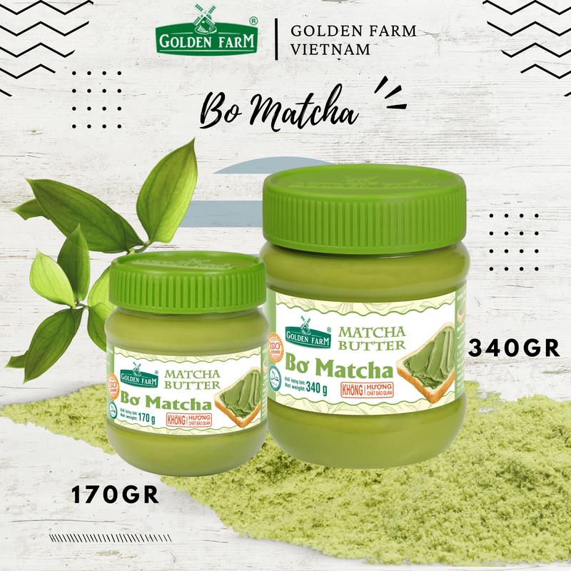 Bơ matcha Golden Farm 170g/340g
