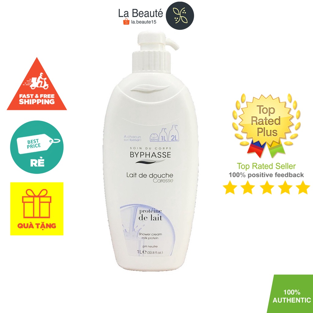 Hàng Công Ty Byphasse Lait De Douche Protein 1000ml - Sữa Tắm Chiết Xuất
