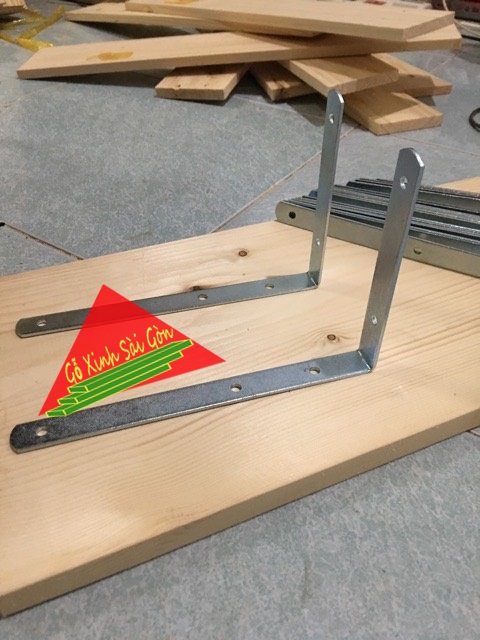 Cặp 2 giá đỡ kệ treo tường chữ L dài 20cm dùng làm kệ treo tường