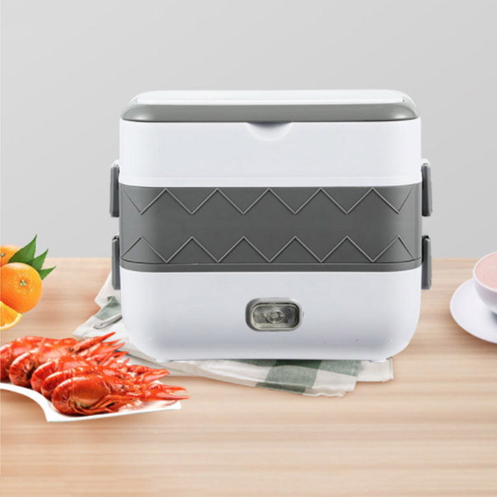 Hộp Cơm Cắm Điện Giữ Nhiệt 2 Tầng 4 Bát Inox Sịn Chất