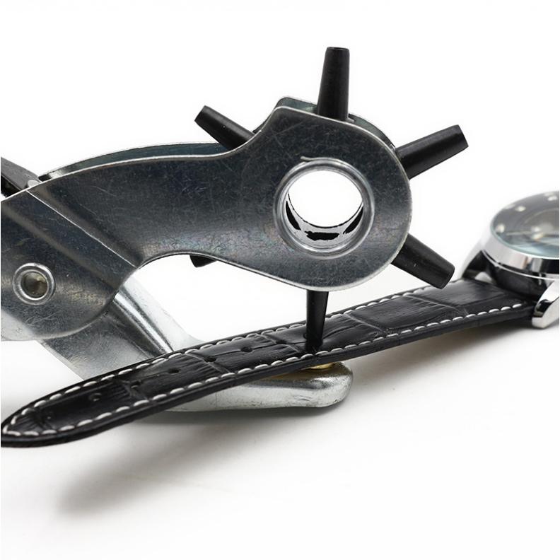 [HCM]KÌM BẤM LỖ DÂY DA THIẾT KẾ NHỎ GỌN DỄ SỬ DỤNG ĐỘ CỨNG CAO CÁN BỌC NHỰA CAO CẤP(Trắng)