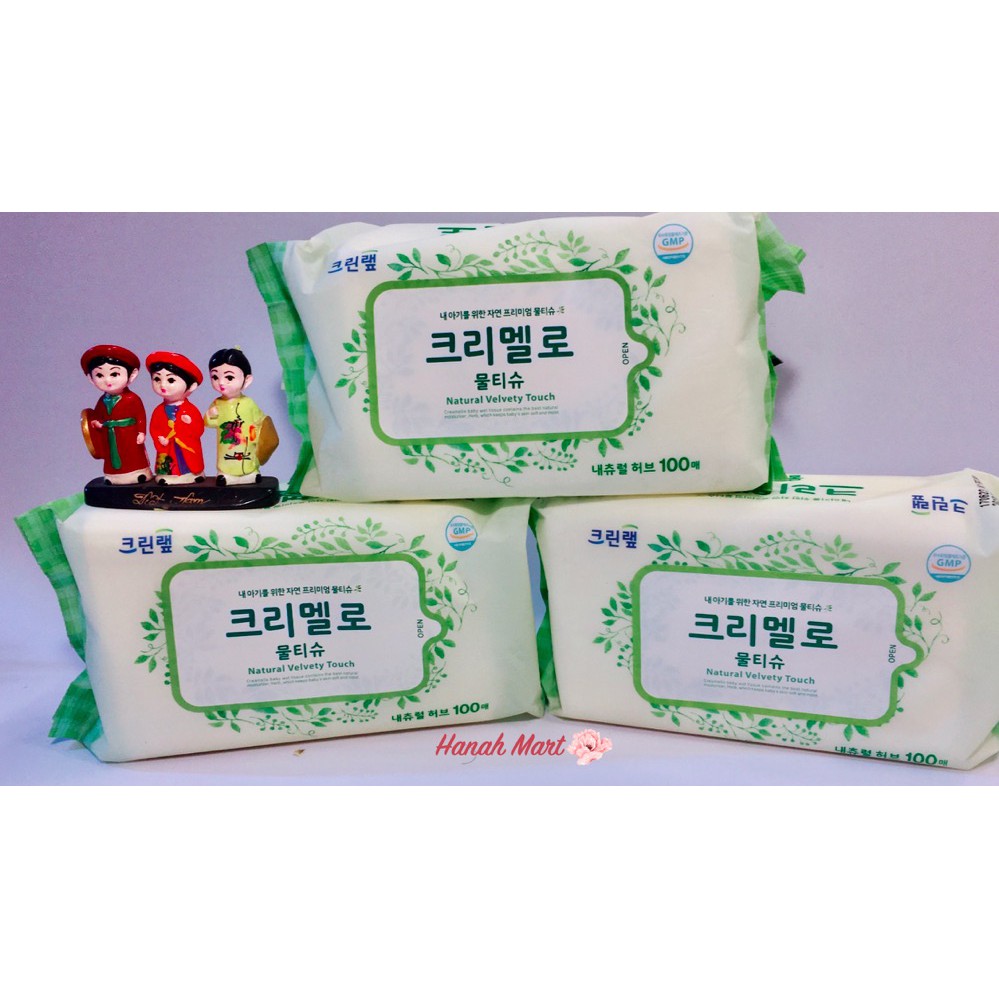 Khăn giấy ướt thảo dược Natural Herbal – Hàn Quốc
