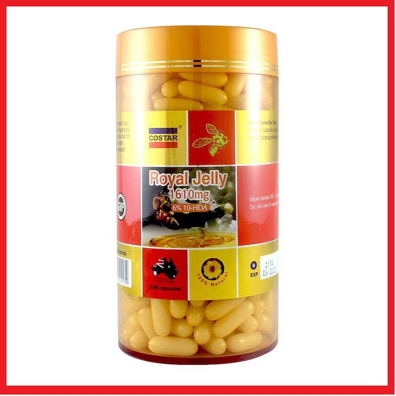 [365 VIÊN] Sữa ong chúa Úc 1610mg Royal Jelly Costar