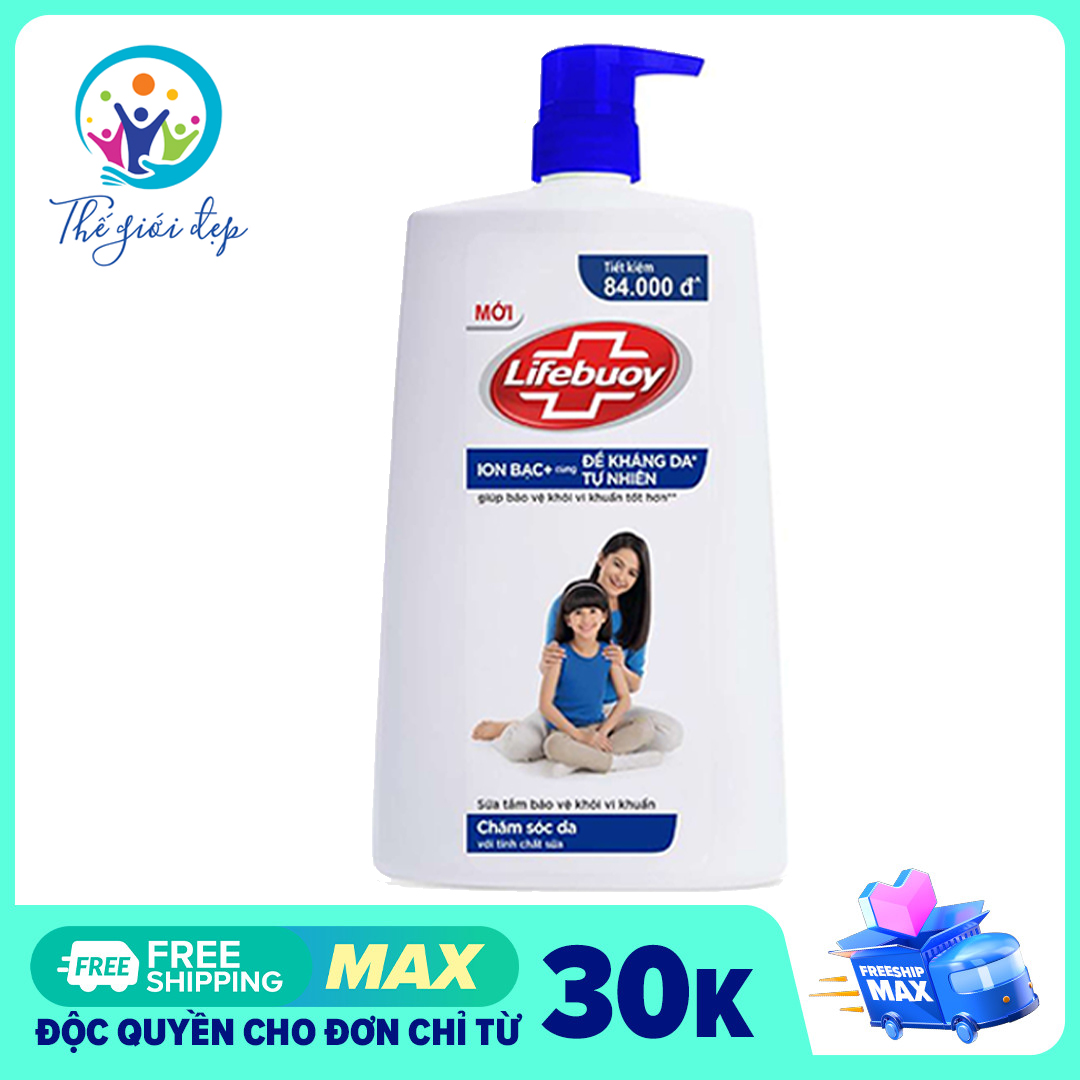 Sữa tắm sạch khuẩn Lifebuoy Chăm Sóc Da Chai 1KG