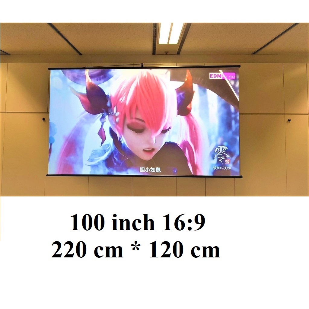 Vải màn tương phản cao 100 inch 16:9 (cuộn ống)
