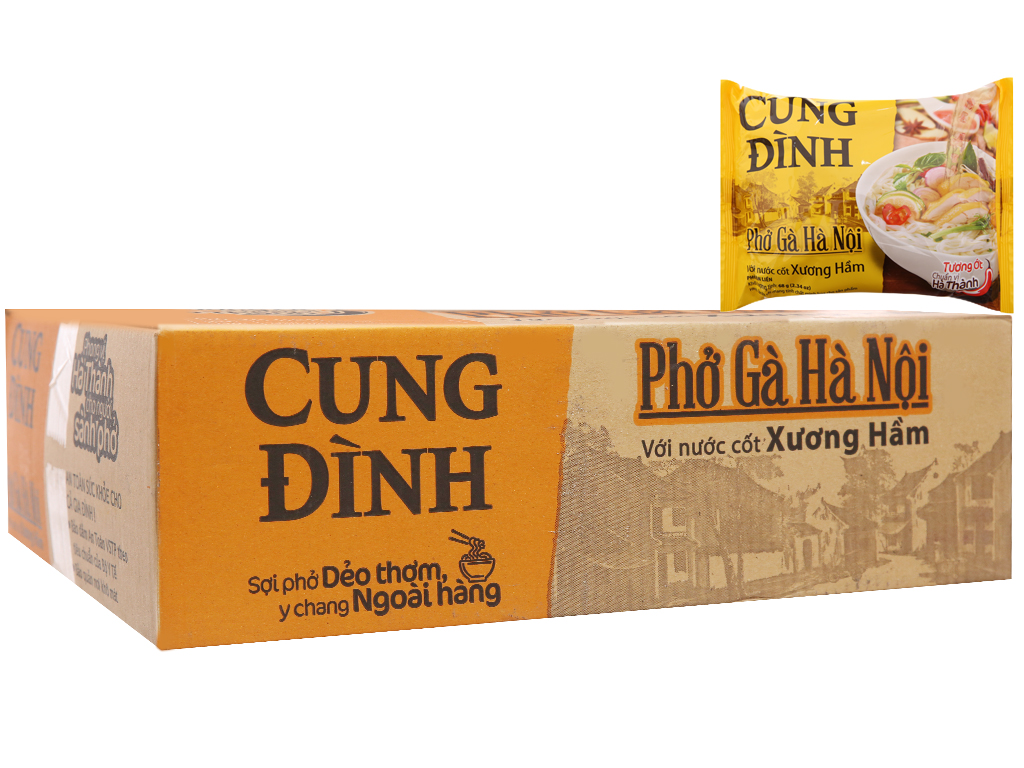 Thùng 30 gói phở gà Cung Đình Hà Nội 68g