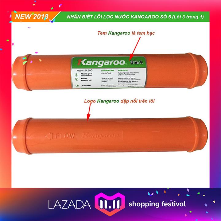 Lõi lọc nước Kangaroo số 6 Tạo Khoáng 3 Trong 1 - Phụ kiện máy lọc nước Kangaroo