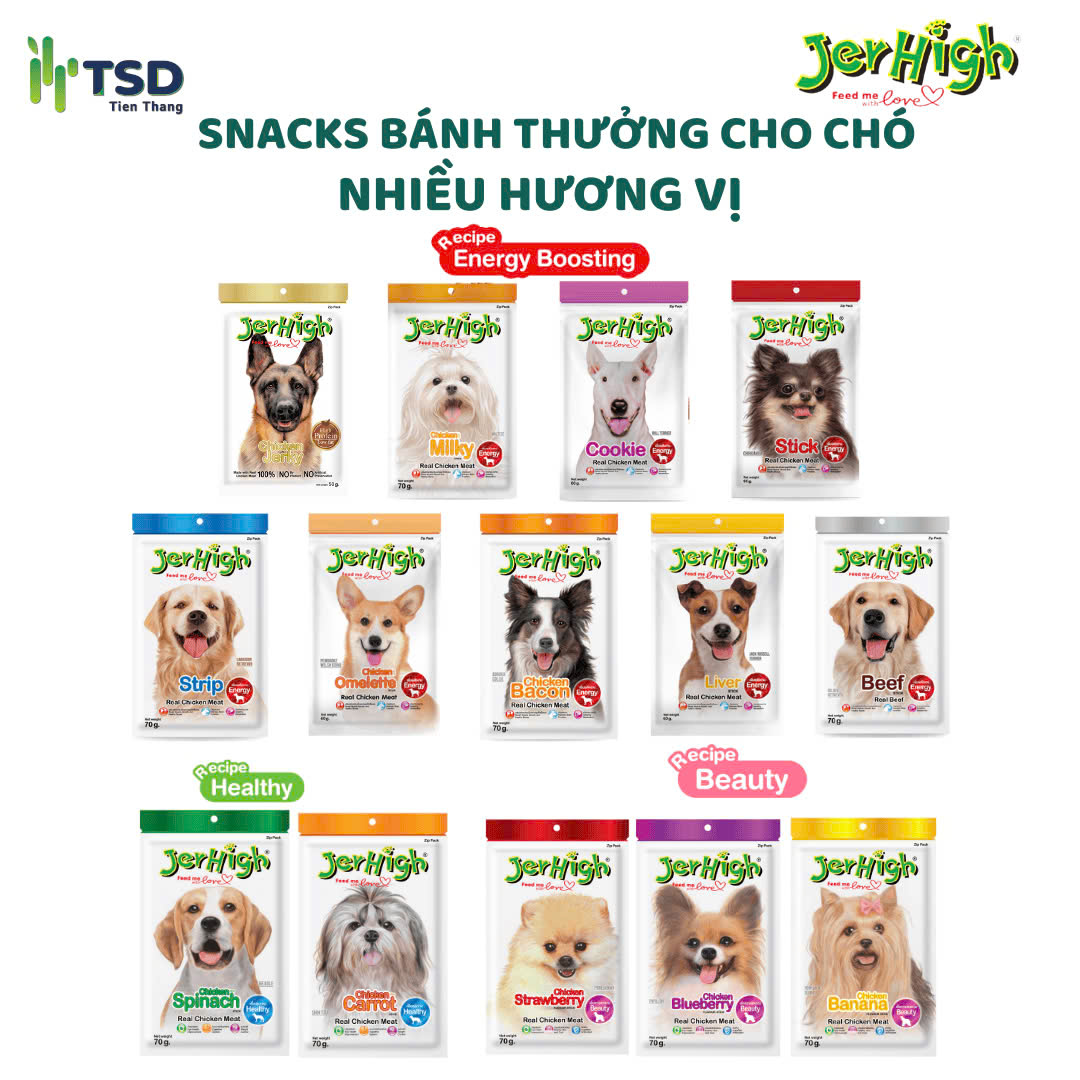  JERHIGH SNACK MỀM CHO CHÓ BÁNH THƯỞNG 