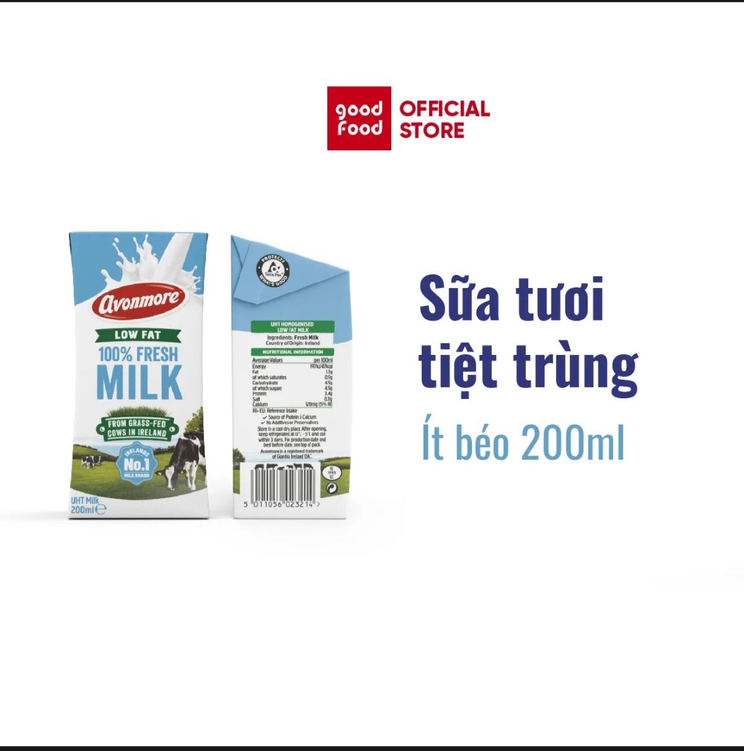 Sữa tươi AVONMORE thùng 24 hộp 200ml