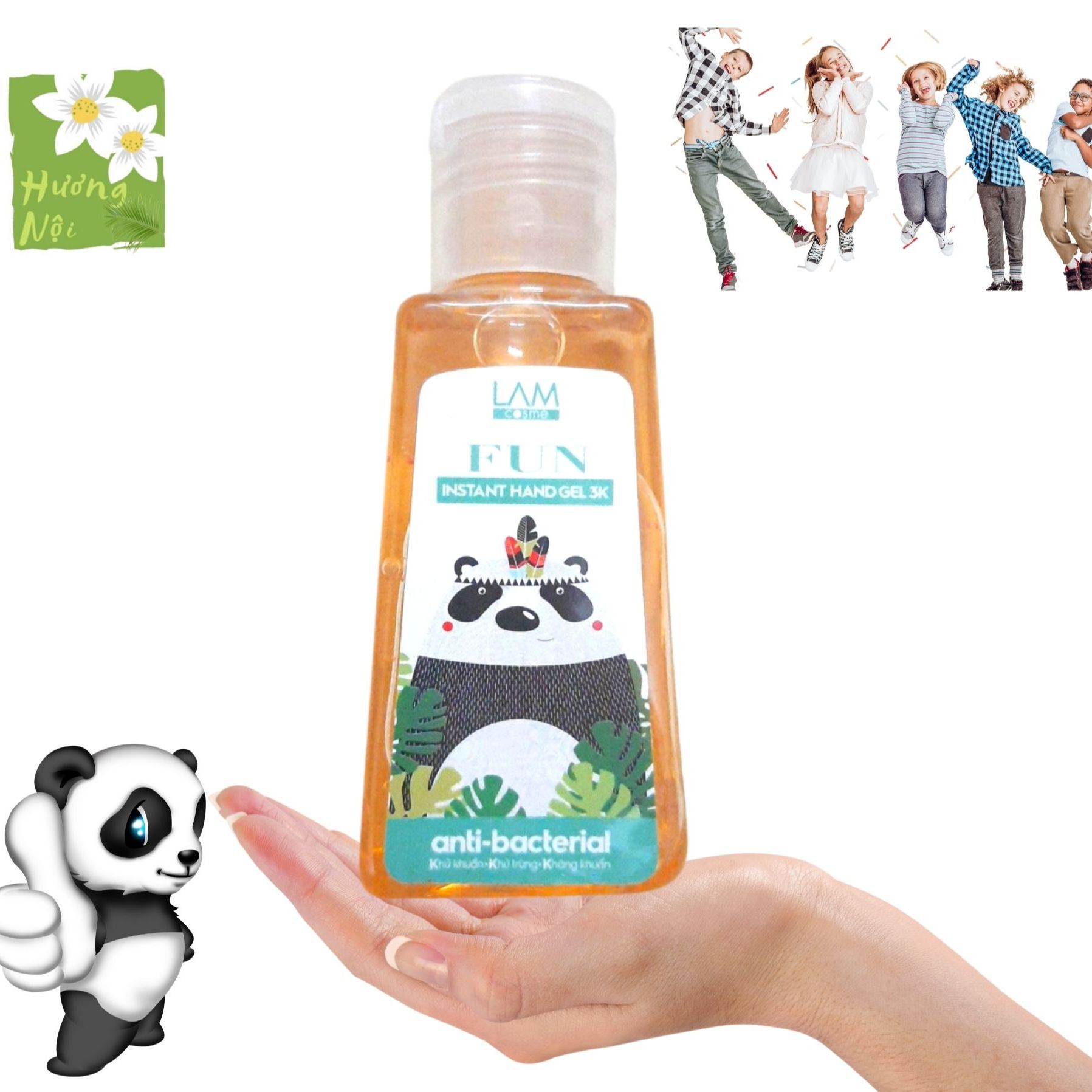 Gel rửa tay khô 3k (60ml) Lamcosmé- FUN: hương vui nhộn cho trẻ em