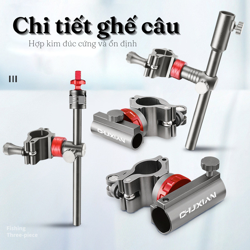 Pat gắn Ghế câu đài cao cấp ChiXuan xoay 360 độ , chất liệu hợp kim