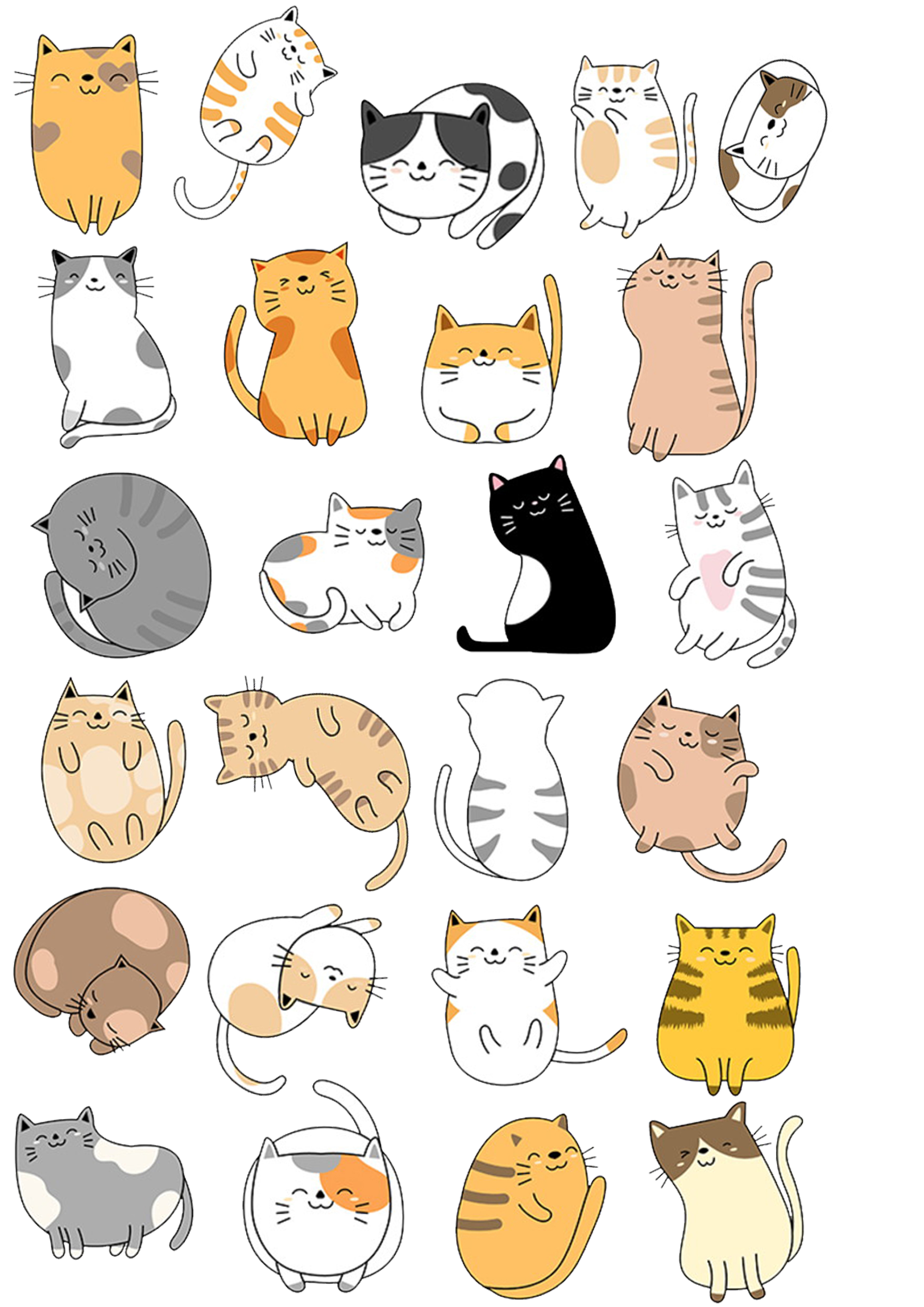 Sticker Icon kute dễ thương ,hình dán mèo kute dễ thương