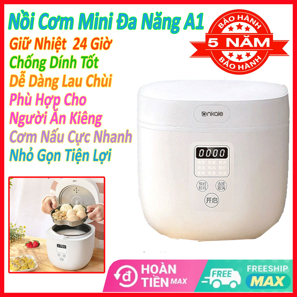 Nồi cơm điện mini, nồi cơm điện giữ nhiệt, nồi cơm điện văn phòng, nồi cơm điện gia dụng nhỏ gọn, sang trọng, có chống dính dễ dàng cho việc vệ sinh, dung tích 2l ,công suất 400w