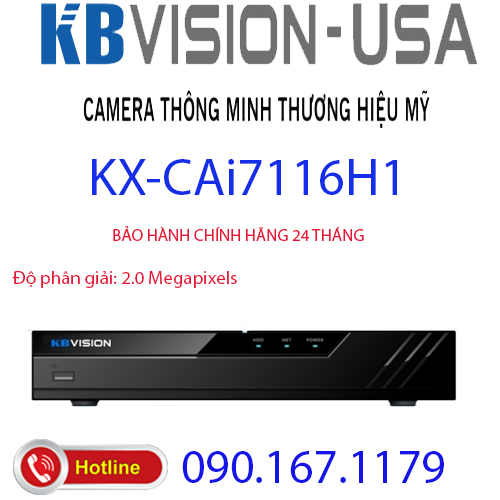 HCMĐầu ghi hình 16 kênh 5 in 1 KBVISION KX-CAi7116H1