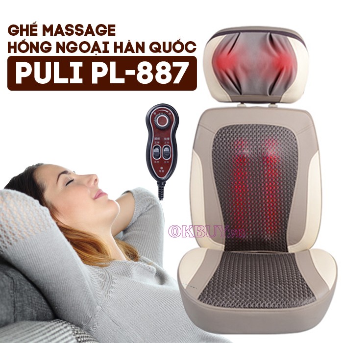 Ghế massage hồng ngoại cao cấp puli pl-887