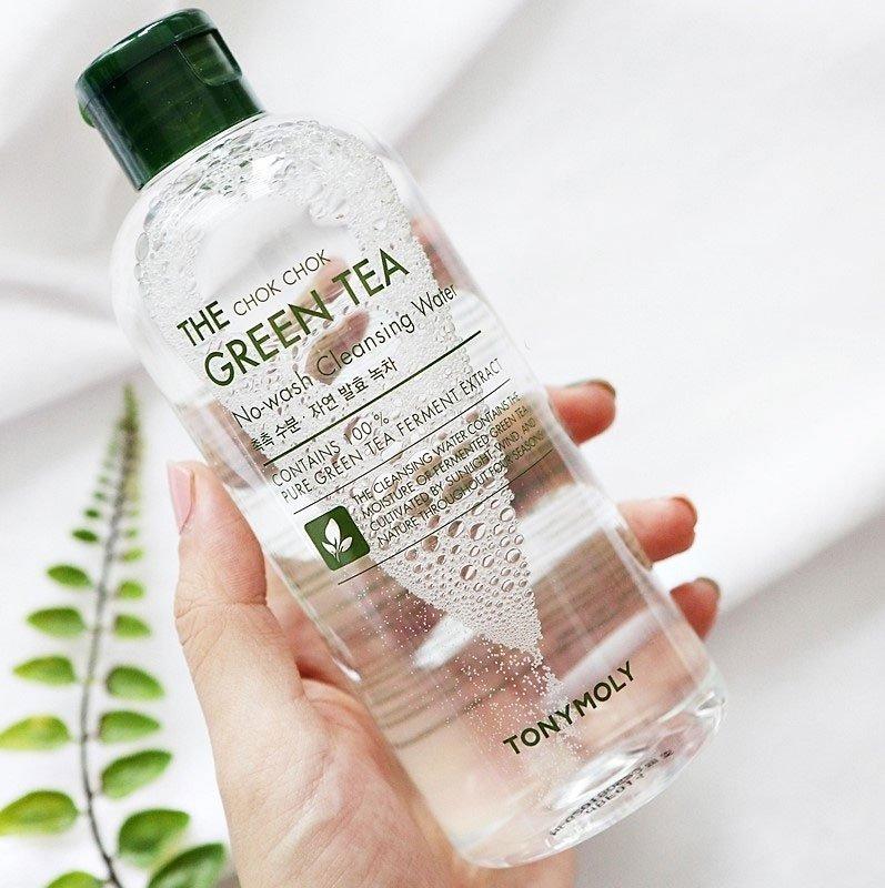 Nước tẩy trang trà xanh Tonymoly The Chok Chok Green Tea No-wash Cleansing Water
