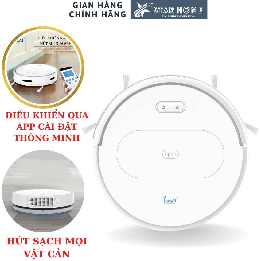 Robot hút bụi lau nhà thông minh sth11 bowai - hàng chính hãng - bản quốc tế - lực hút max+ 1600pa robot, hút bụi lau nhà tự động ,robot hút bụi lau nhà, hút sạch bụi bẩn, tóc rụng, lông động vật - starhome