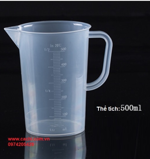 Ca nhựa chia vạch 50ml, 100ml, 250ml, 500ml