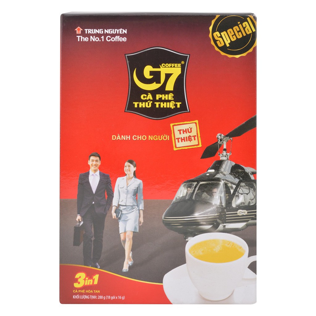 Cà phê g7 3in1 hộp 18 gói