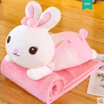 [HCM] SÉT GẤU BÔNG CÓ MỀN 3in1 THỎ ĐÁNG YÊU THỎ DÀI 60CM KÈM MỀN 1M7 CHẤT VẢI MỀN MẠI THÍCH HỢP. GẤU BÔNG GIÁ RẺ DÀNH CHO BÉ