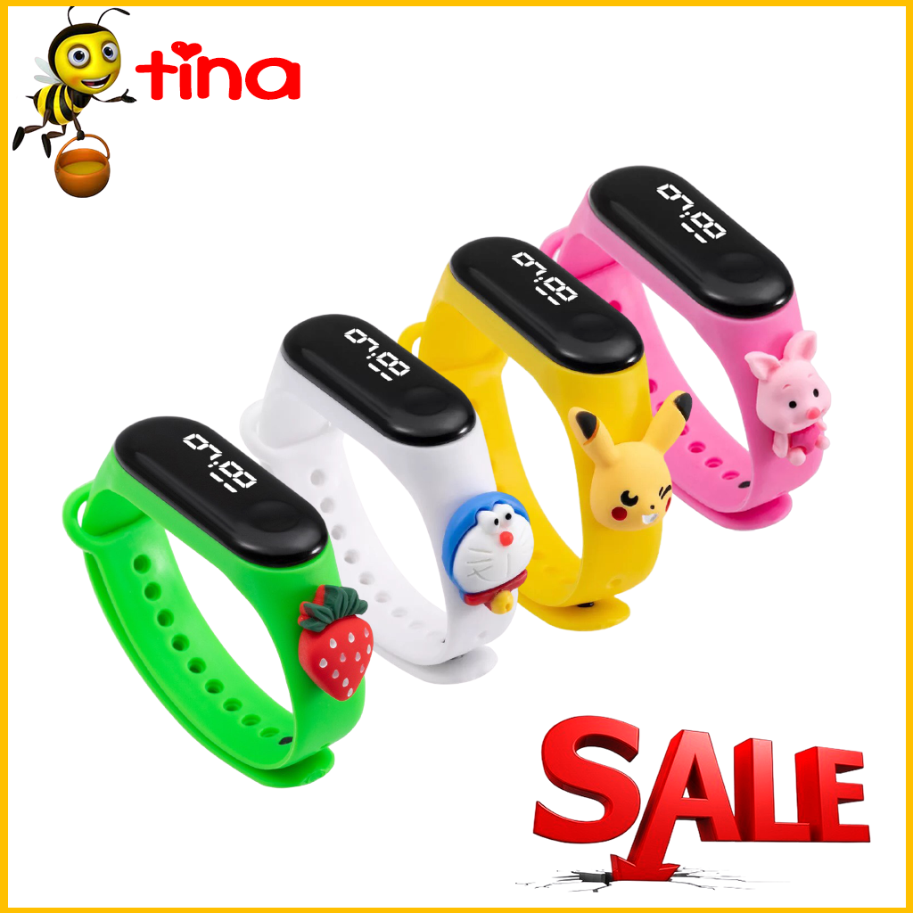 Đồng hồ trẻ em ZGO DISNEY Silicon nhiều màu, đồng hồ điện tử thông minh cho bé E132