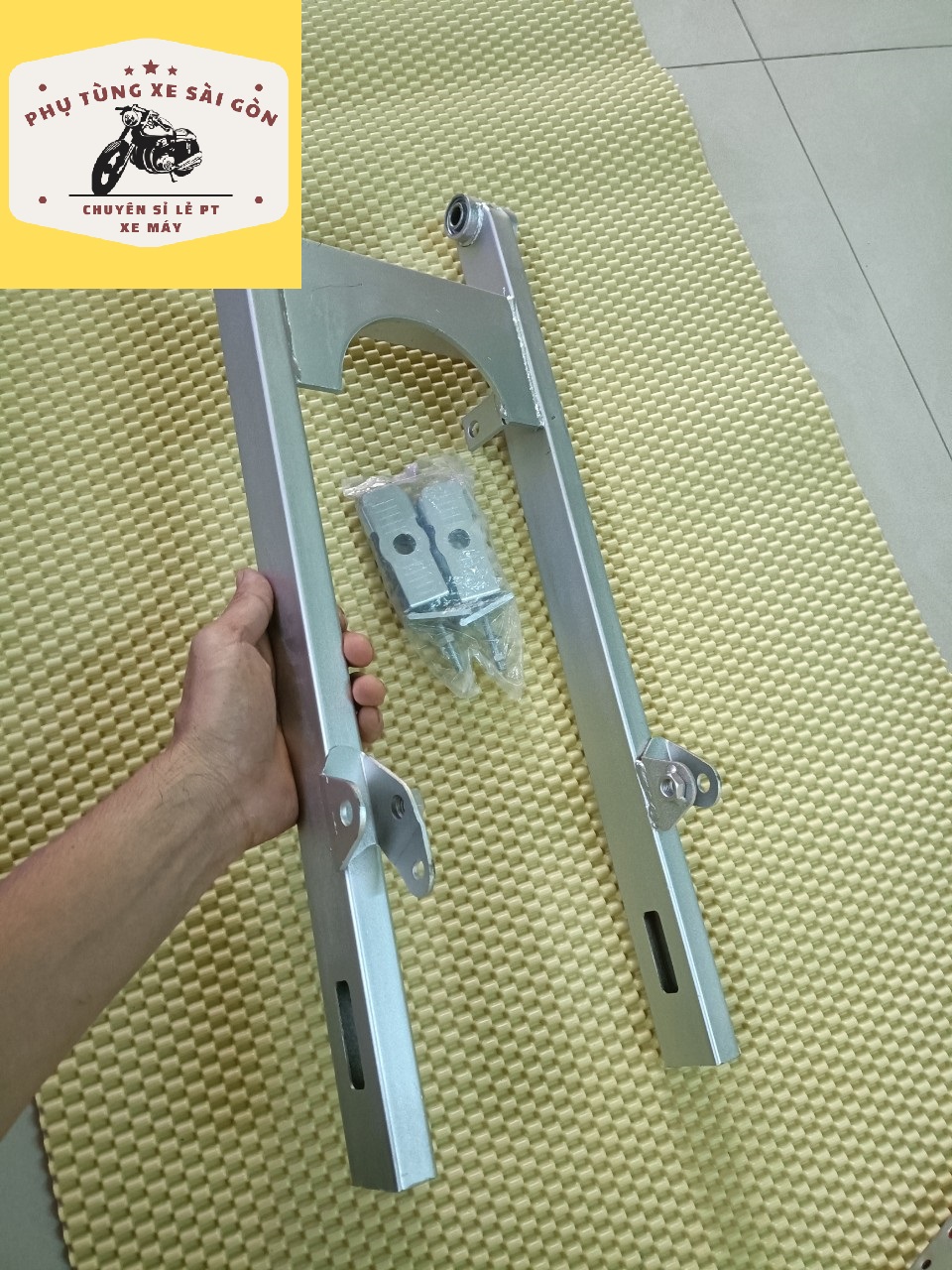 Gấp trơn 55cm cho xe Sirius, Jupiter tặng kèm pát tăng sên
