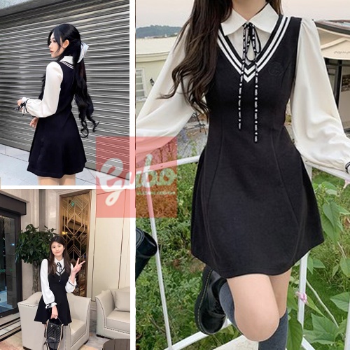 Váy sơ mi học sinh váy sơ mi phong cách học sinh trung học GUBO7902882